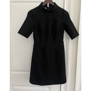HOBBS London Peter Pan collar wool dress Sz. 4 (US) black
